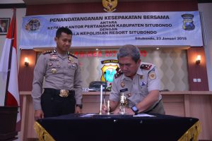 Bentuk Satgas Mafia Tanah, Polres Dan BPN Situbondo Tandantangani MOU