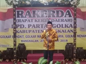 DI Acara Rakerda, Partai Golkar Kabupaten Bangkalan Siap Menangkan Pasangan Salam