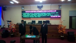 Paripurna Istimewa Pengumuman Penetapan Bupati dan Wakil Bupati Terpilih Digelar DPRD Bangkalan