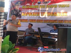 Kapolres Trenggalek Jalin Silaturahmi Dengan Awak Media