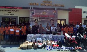 39 Tersangka Dijebloskan Dalam Penjara Hasil Operasi Pekat Sejak 15- 26 Mei 2019