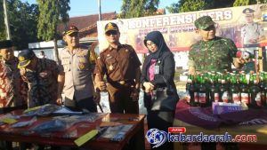 Jelang Idul Fitri Polres Situbondo Musnahkan Ribuan Miras Bermerek