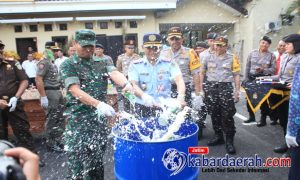 Ratusan Ribuan Butir Pil Koplo Dimusnahkan