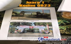 Kodim 0823 Situbondo Boyong Juara 1 Tingkat Korem 083/Bdj, Dalam Lomba Gapura Tingkat Kodam V/Brw