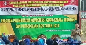 Tim UPP Saber Pungli Kabupaten Bojonegoro Gelar Sosialisasi Di Dinas Pendidikan