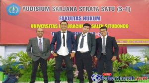 Tampak Berbeda Petarung Beritapun Ikuti Yudisium S1 Fakultas Hukum