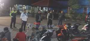 Antisipasi Balap Liar Dan Tawuran Antar Geng di Wilayah Kecamatan Ngadiluwih, Polisi Gelar Patroli Malam.