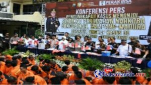 30 Kg Shabu dimusnahkan Polres Tanjung Perak Dan Ungkap Kasus 3C Bulan Januari Frebuari 2020