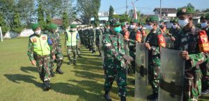 Dandim 0808/Blitar Pimpin Apel Gelar Kesiapan Pengamanan Pilkada Serentak Tahun 2020