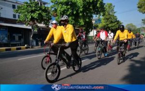 Sosialisasi Rute Sepeda Wisata 15 Km, Walikota Gowes Bareng Insan Pers