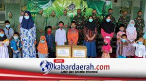 Keluarga Besar Yonif 511/DY Melaksanakan Kegiatan Amal Dan Sedekah
