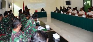 Staf Teritorial Kodim 0802/Ponorogo Gelar Pengumpulan Data Operasi Perlawanan Wilayah TW. I Tahun 2021