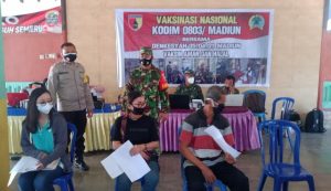 Percepat Pencapaian Herd Immunity, Kodim 0803/Madiun Kembali Gelar Serbuan Vaksinasi