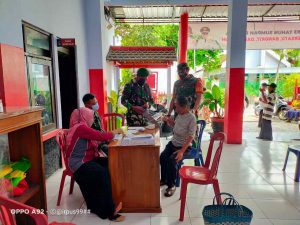 Babinsa Talun, Terus Tingkatkan Pengawalan Gebyar Vaksinasi Terhadap Warga Binaan