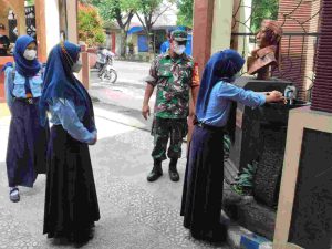 Pesan Dan Harapan Danramil Wlingi, Pada PTM Di Masa Pandemi Covid-19