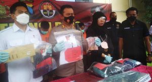 Polres Kediri Pers Rilis Tersangka Pencurian Nasabah Bank Antar Kota dan Kabupaten
