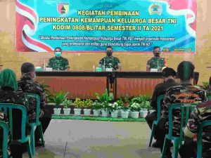 Kodim 0808/Blitar, Gelar Pembinaan Peningkatan Kemampuan Keluarga Besar TNI