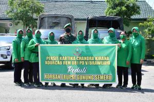 Ketua Persit KCK Koorcab Rem 081: Ayo Peduli Korban Erupsi Semeru