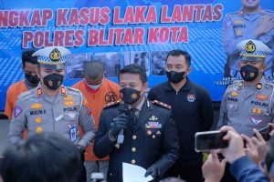 Polres Blitar Kota Ungkap Kasus Tabrak Lari Yang Tejadi di Jalan Cemara.