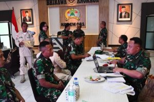 Danrem 081/DSJ Sambut Tim Audit Kinerja TNI TA 2023.