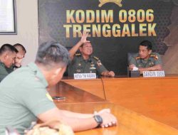 Kodim 0806/Trenggalek Terima Kunjungan Tim Wasrik Itdam V/Brawijaya.