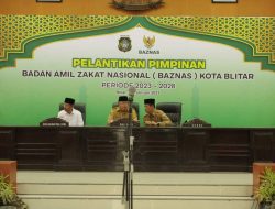Wali Kota Santoso Lantik Pimpinan Baznas Kota Blitar 2023 – 2028.