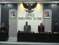Rapat Paripurna DPRD Kabupaten Blitar Dengarkan Jawaban Bupati Terhadap Pandum Fraksi