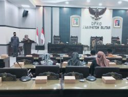 DPRD Kabupaten Blitar Gelar Rapat Paripurna Penyampaian Laporan Reses.