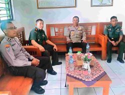 Jalin Sinergitas TNI Polri, Kapolsek Sumberrejo Sambangi Koramil 0813 – 09 Sumberrejo.