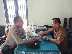 Kanit Binmas Polsek Sumberrejo Silaturrahmi ke Ketua BPK Sumberrejo Berikan Himbauan Kamtibmas
