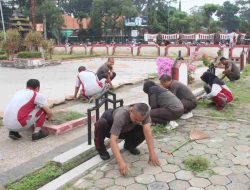 Kodim 0808/Blitar Sambut Hari Lahir Pancasila dengan Aksi Bersih-Bersih di Museum Peta