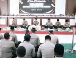 Polres Mojokerto Adakan Doa Bersama Untuk Empat Siswa yang Tewas Terseret Ombak
