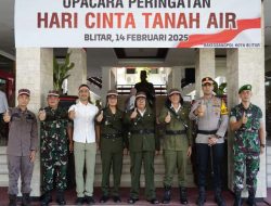 Kasdim Blitar Hadiri Upacara Hari Cinta Tanah Air, Ajak Warga Jaga NKRI